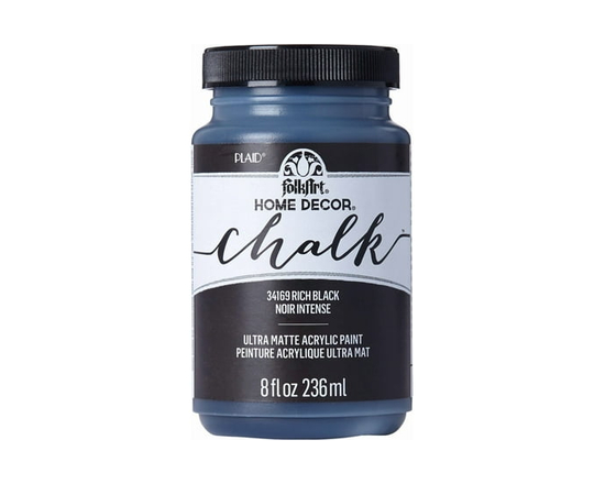 FolkArt Home Decor Chalk, 236 ml, noir intense - 8 oz