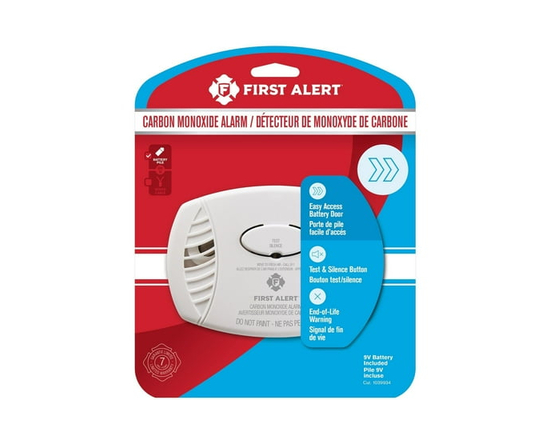 First Alert CO400A Carbon Monoxide Detector, Battery Operated