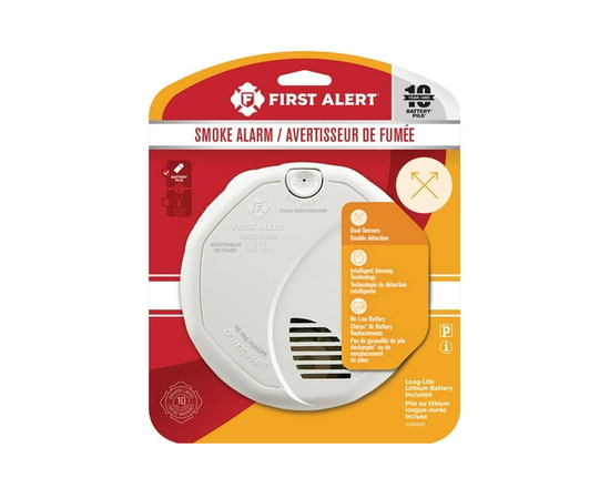First Alert SA3210A Dual Sensor Smoke and Fire Alarm with 10-Year Sealed Battery