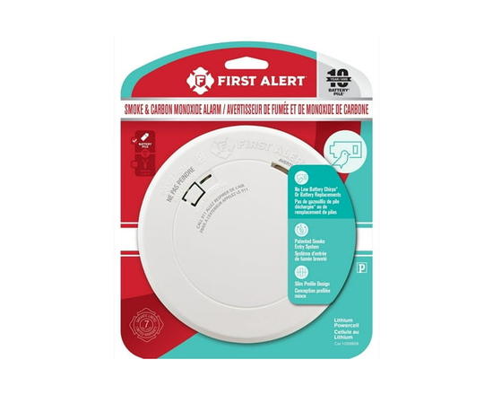 First Alert BRK PRC710A Smoke and Carbon Monoxide Alarm with Built-In 10-Year Battery