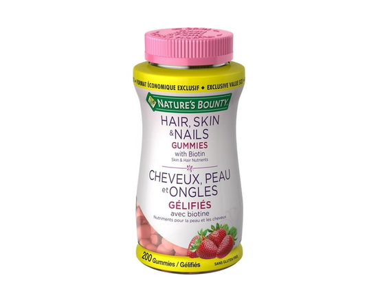 NATURE'S BOUNTY Cheveux, peau et ongles, avec biotine - 200 Gommes