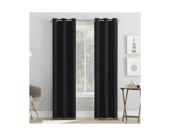 Mainstays Cooper Thermal Blackout Grommet Window Curtains Panel - 63"
