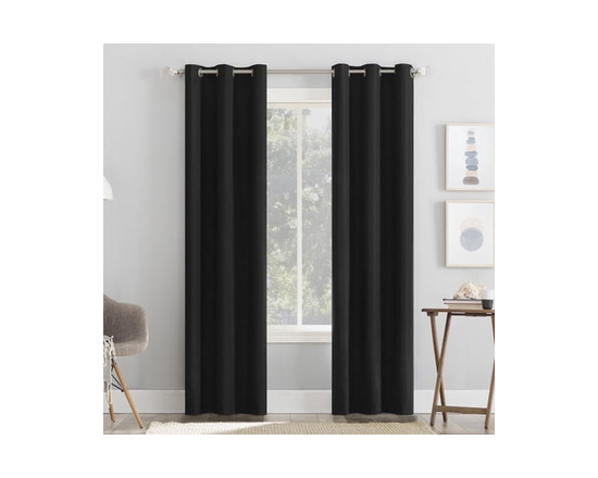 Mainstays Cooper Thermal Blackout Grommet Window Curtains Panel - 84"