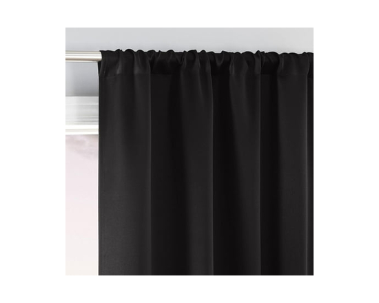 Paquet de 2 panneaux de rideau 100 % occultants avec passe-tringle Laredo Sun Zero - 84" (Noir)