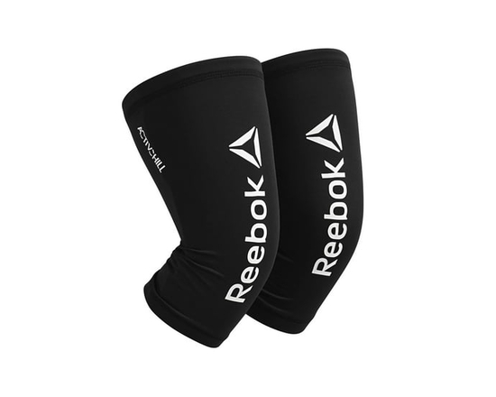 Reebok Delta ACTIVCHILL manchons de compression pour genoux, Noir, P/M, lot de 2