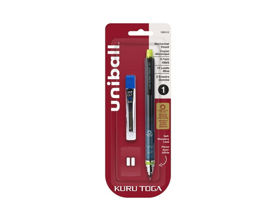 Kit de démarrage pour porte-mines uni® Kuru Toga, (0,7 mm) HB#2, 1 paquet