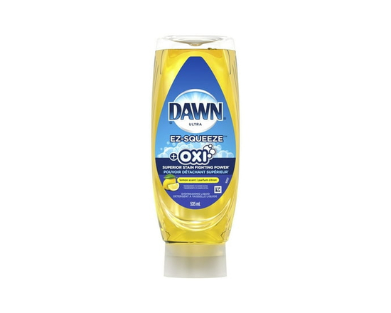 Dawn Ultra Oxi Dish Soap, Dishwashing Liquid, Lemon Scent 2.21L - 535 mL