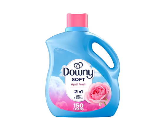 Downy Doux, 2 en 1 Doux et Frais Assouplissant Textile Liquide, Fraîcheur d'Avril, Revitalisant pour Tissus Liquide Procure de la Douceur et de la Fra