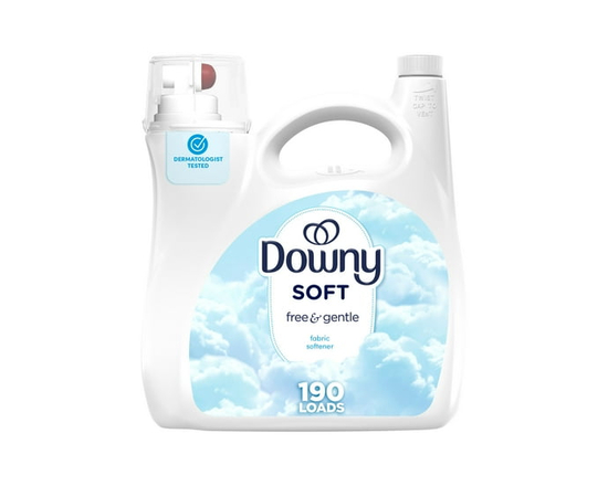 Downy Free & Gentle Liquid Fabric Softener, Hypoallergenic, Sensitive Skin Friendly Fabric Conditioner Liquid 190WL - 190WL