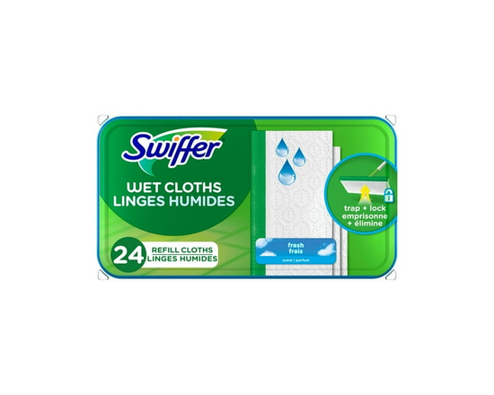 Swiffer Sweep + Mop, Wet Pads Refill, Floor Cleaner, Cleaning Cloths, Fresh