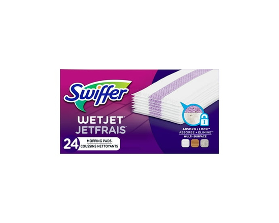 Swiffer WetJet Spray Mop Multi-Surface Mopping Pads for Floor Cleaning, 24 count - 24 ct