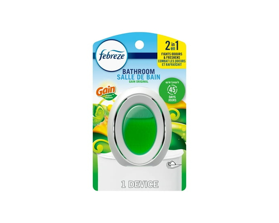 Febreze Assainisseur d'Air pour la Salle de Bain, Anti-Odeurs, Parfum Gain Original, 1 Unité - 7,5 ml
