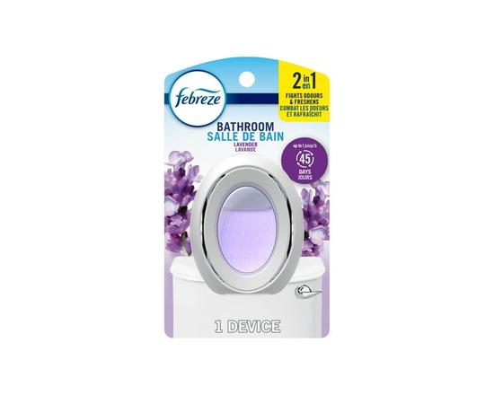 Febreze Bathroom Air Freshener, Odor-Fighting, Lavender Scent, 1ct - 7.5 mL