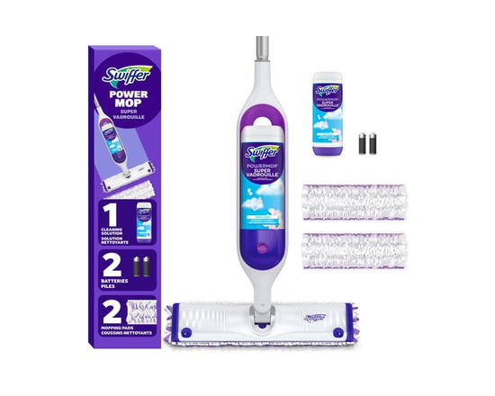 Trousse de nettoyage multisurfaces Swiffer SuperVadrouille pour le nettoyage des planchers parfum Frais la trousse comprend un balai SuperVadrouille 2