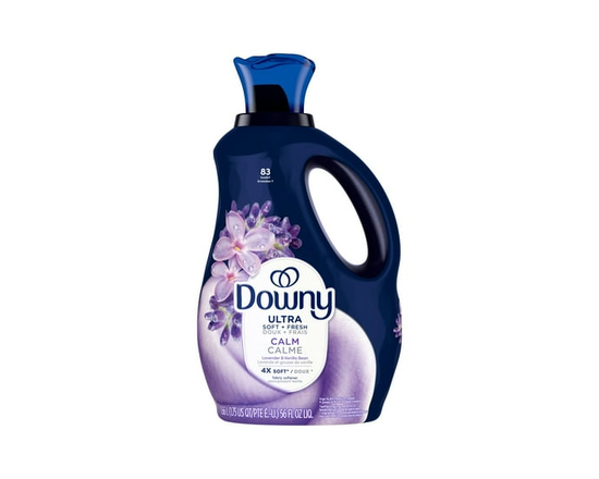 Downy Assouplissant Textile Liquide Ultra Doux Plus Frais, Calme, Lavande et Gousse de Vanille, Downy Assouplissant Textile, Assouplissant pour la Les