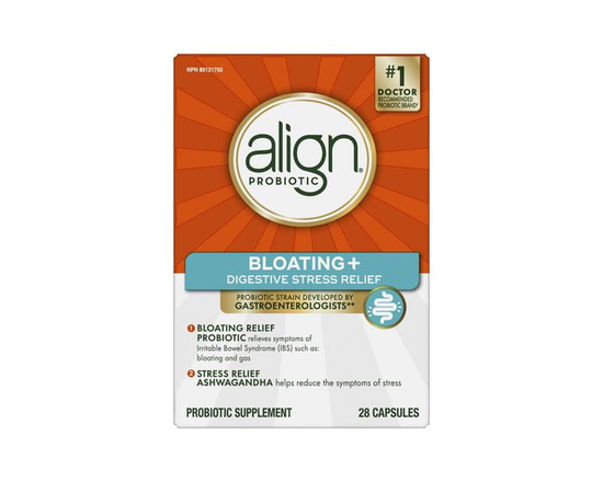 Align Daily Probiotic Capsules, Bloating + Digestive Stress Relief Probiotics, 28 Count, Helps Relieve IBS Symptoms Such as Bloating and Gas, Stress R