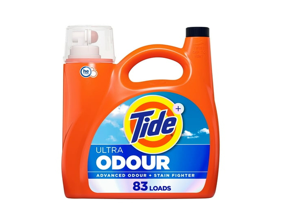 Tide Détergent à Lessive Liquide Ultra Odeur Plus Oxi, Détergent à Lessive Liquide Anti-Odeurs Plus Anti-Taches Avancé, 3,46 Litres, 83 Brassées - 3,4
