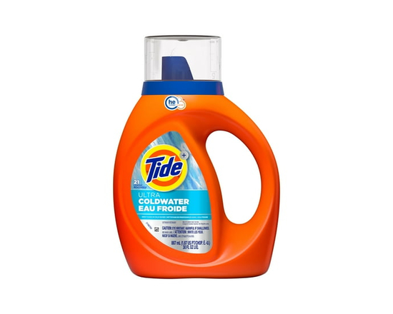 Tide Ultra Coldwater Liquid Laundry Detergent, Original Scent, Laundry Detergent Liquid Formulated for Cold Water, 887 mL, 21 Wash Loads - 887 mL