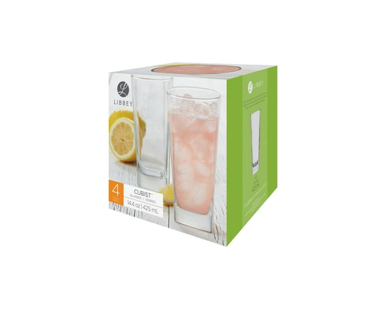 Libbey Cubist Cooler Glass