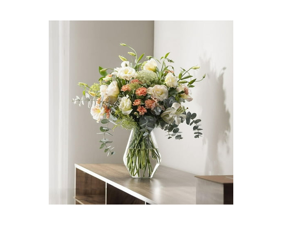 Libbey Soft Diamond Vase - 8"