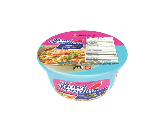 Nongshim Spicy Shrimp Bowl Noodle Soup - 86 g