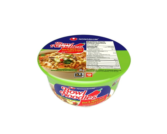 Nongshim Hot & Spicy Bowl Noodle Soup - 86g