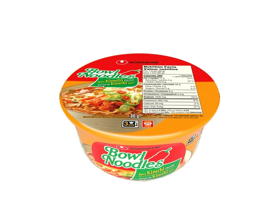 Nongshim Kimchi Bowl Noodle Soup - 86g