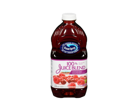 Ocean Spray 100% Juice Blend Cranberry Raspberry 1.77L - 1.7 L