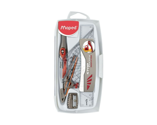 Maped – Set de géométrie Stop System Innovation – Ensemble de 8 pièces