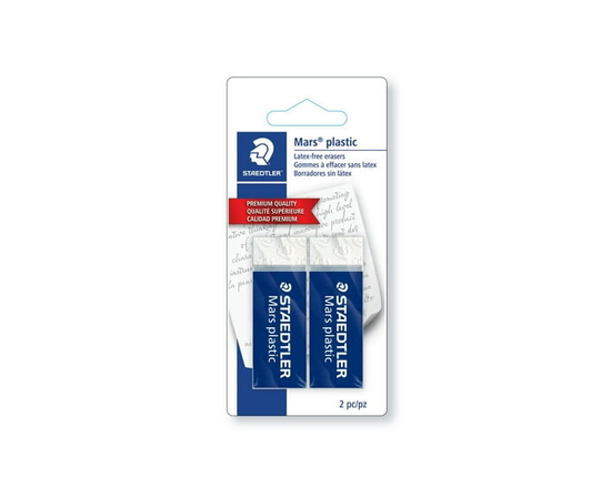 Gommes à effacer Mars® plastic de Staedtler, 2 pièces