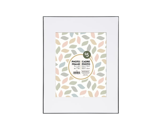 DesignOvation Slimline Black Tabletop Picture Frame Set, Set of 2 - 11" x 14"