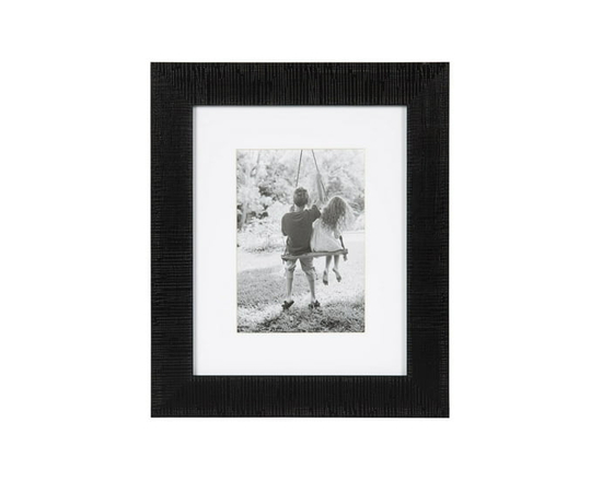 DesignOvation Tofino 5" x 7" Matted to 4" x 6" Black Picture Frame - 8" x 10' matted to 5" x 7"