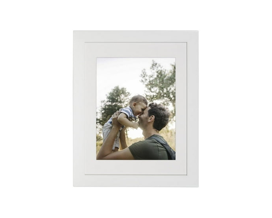 DesignOvation Museum 6" x 8" Matted to 4" x 6" Brown Picture Frame - 14" x 18" matted to 11" X 14"