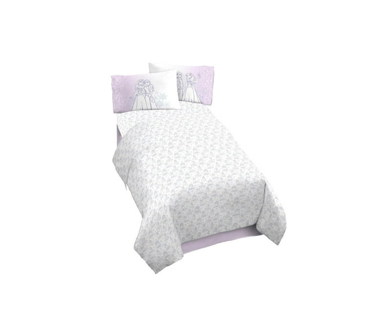 Disney Frozen 'Winter Frost Adventures' Kids 4-Piece Full Sheet Set, 100% Polyester