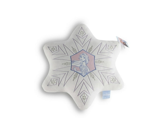 Frozen Kids Snowflake Shaped Décor Pillow, 16" White Snowflake