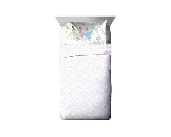 Disney Princess 'Floral Garden' Kids 3-Piece Twin Sheet Set, 100% Polyester