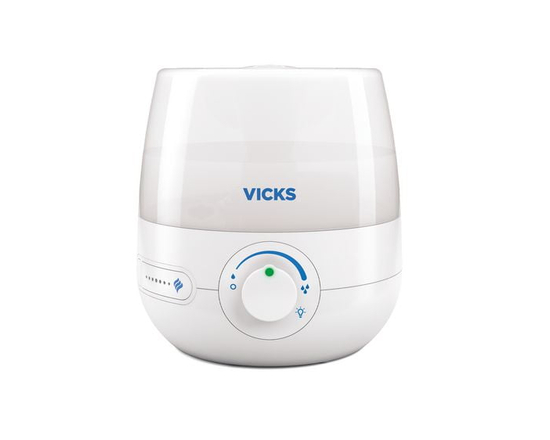 Vicks VUL530C NaturalCare™ 3-in-1 Ultrasonic Cool Mist Filter Free Humidifier + Diffuser+ Nightlight - Small