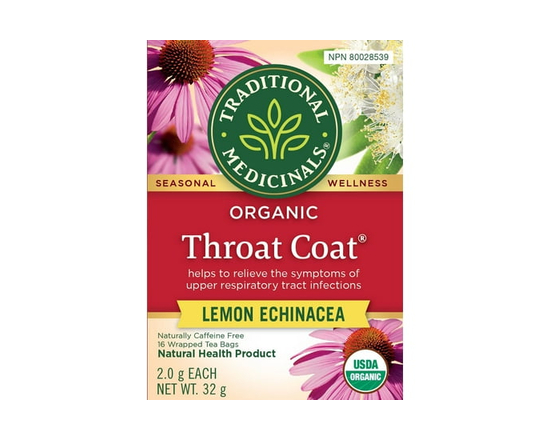 Traditional Medicinals Throat Coat Lemon Echinacea - One Size