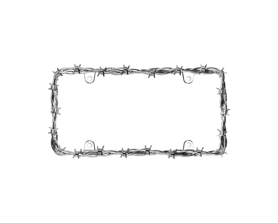 Cruiser Accessories Barbed Wire II, License Plate Frame - Universal