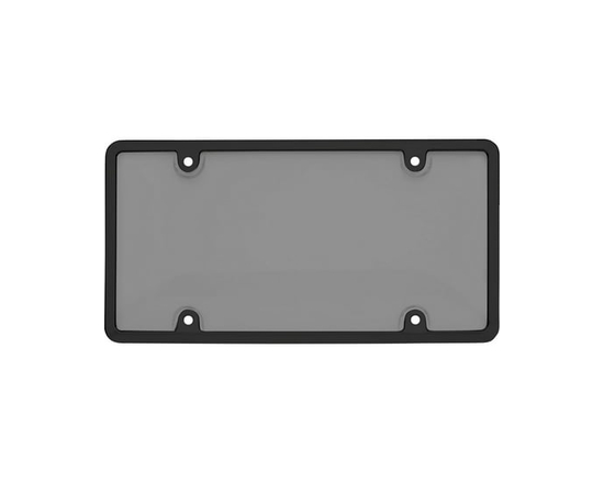 Cruiser Accessories Tuf Combo, Blk/Smk License Plate Shield - Universal