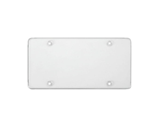 Cruiser Accessories Tuf Flat License Plate Shield, Clear - Universal (Clear)
