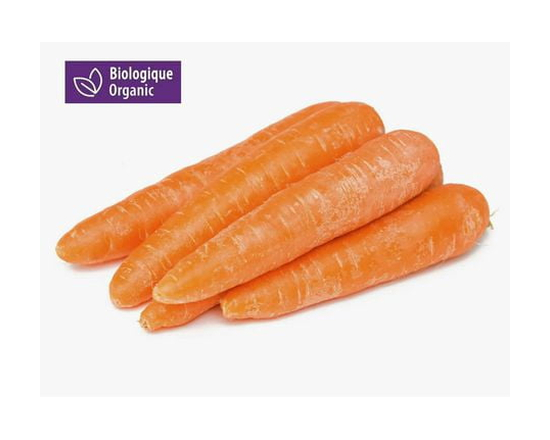 Carottes biologiques Mon marché fraîcheur Entiers, Frais