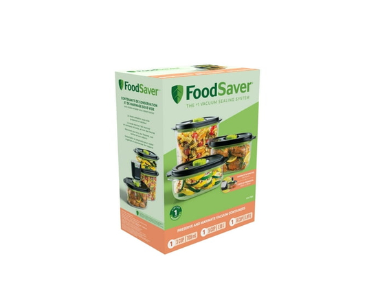 FoodSaver Preserve & Marinate 3 Cup, 5 Cup, & 8 Cup Containers
