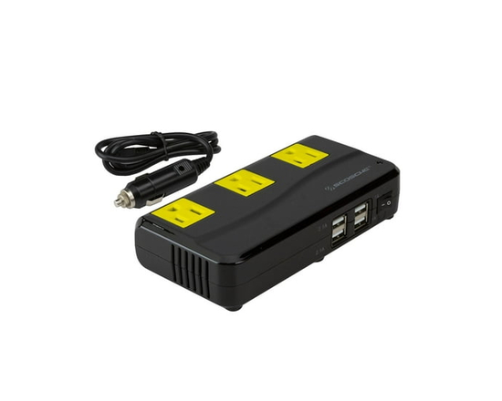 Scosche PI200PS-1 INVERT200 200W Car Power Inverter with 4 USB Ports - 12V DC to 110V AC Converter