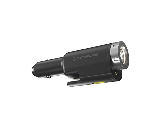 Scosche PB5N1-VA 5-in-1 Emergency Tool, Seatbelt Cutter-Window Breaker-Flashlight-Car Charger-Power Bank - 1