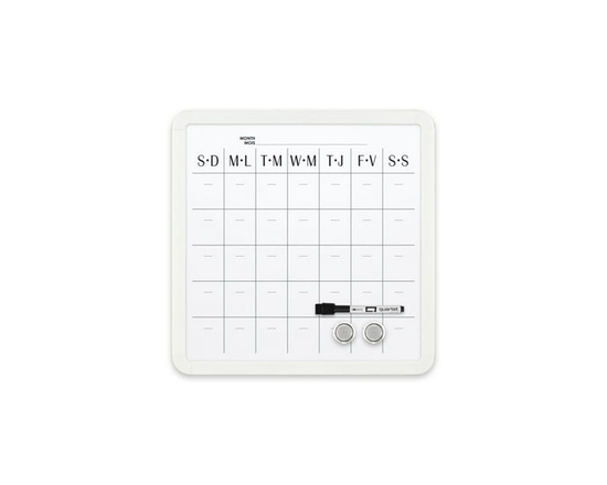 Quartet Plastic Frame 14"x14" Dry Erase Calendar Board