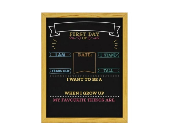 Quartet First Day of School 11"x14" Chalkboard