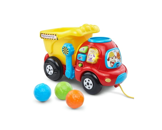VTech Drop & Go Dump Truck - Toddler Toy, Construction Toy - English Version