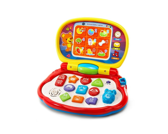 VTech Brilliant Baby Laptop Toy - Pretend Computer with for Infants - English Version