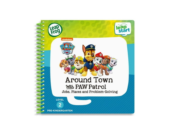 LeapFrog LeapStart Pre-K (Level 2) Around Town with PAW Patrol. Jobs, Places & Problem Solving Interactive Activity Book